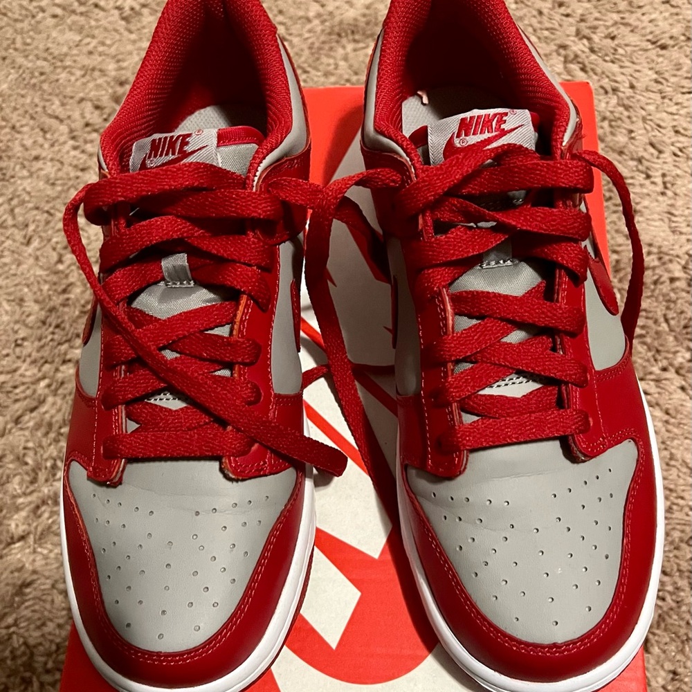 Nike Red and Gray Sneakers